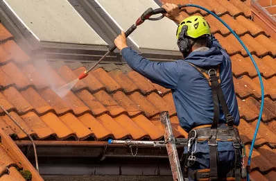Démoussage et hydrofuge de toiture à Courtavon